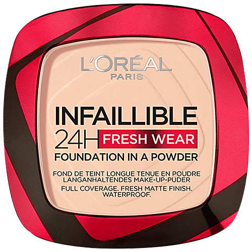 L'Oreal Paris Infallible 24H Fresh Wear Foundation Powder, 9 g 180 Rose Sand 