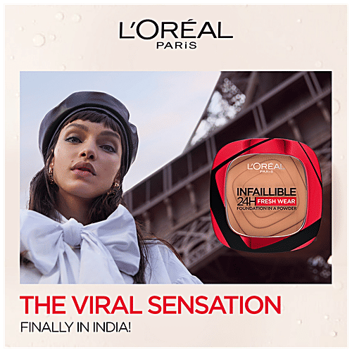 L'Oreal Paris Infallible 24H Fresh Wear Foundation Powder, 9 g 180 Rose Sand 