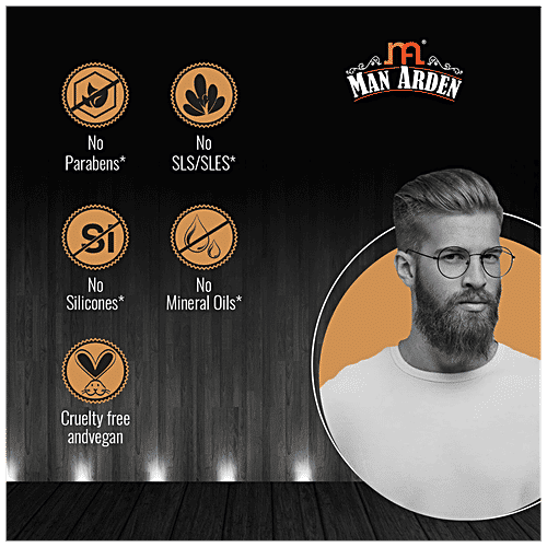 Man Arden Advanced Hair Therapy Shampoo - With Pea Protein, Caffeine, Promote Growth, 250 ml  