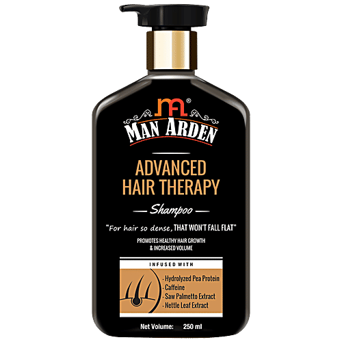 Man Arden Advanced Hair Therapy Shampoo - With Pea Protein, Caffeine, Promote Growth, 250 ml  