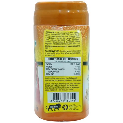 Buy 0.375 Mixed Pickle - Vegetable, Hot & Tangy Online at Best Price of ...