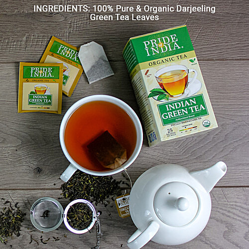 Buy Pride Of India Indian Green Tea Rich In Antioxidants, Organic