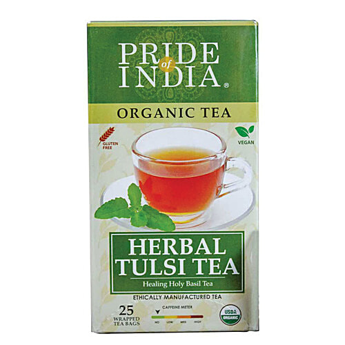 Buy Pride Of India Herbal Tulsi Holy Basil Tea Organic, Vegan, Gluten