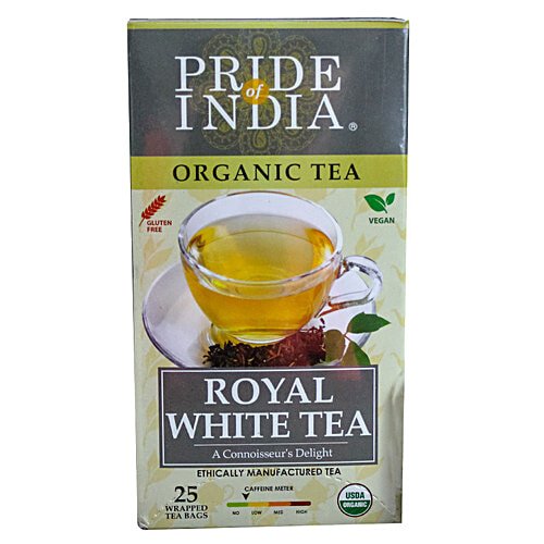 Buy Pride Of India Royal White Tea Organic, Vegan, Gluten & Caffeine