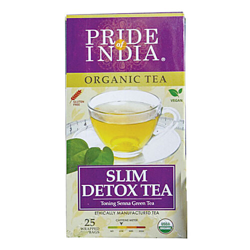 Buy Pride Of India Slim Detox Senna Green Tea Organic, Vegan & Gluten
