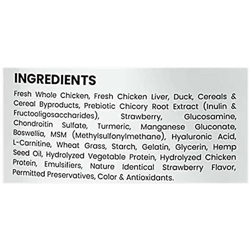 Wiggles.in Barkstix Dog Treats For Training Adult Puppies - Soft Chew Stick Hip, Skin & Coat, Chicken & Strawberry, 400 g