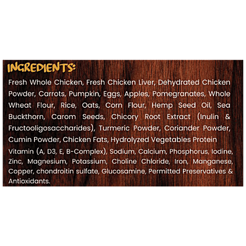 Wiggles.in Ykibble Dog Food Adult Pet - Oven Baked Nutritionally Balanced Food, Chicken & Vegetables, 9.5 kg  