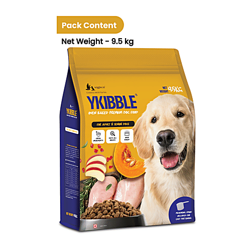 Wiggles.in Ykibble Dog Food Adult Pet - Oven Baked Nutritionally Balanced Food, Chicken & Vegetables, 9.5 kg  
