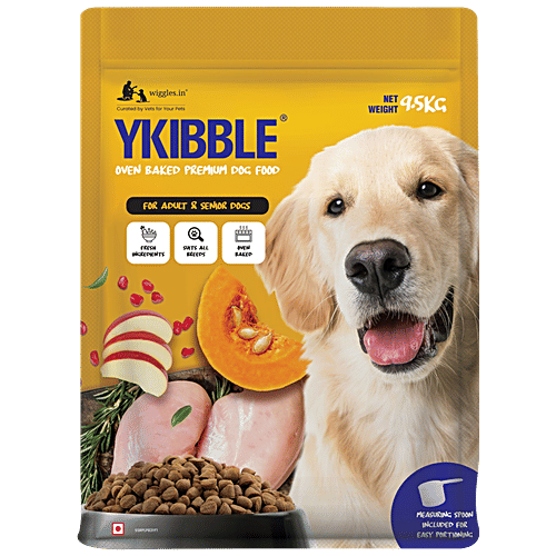 Wiggles.in Ykibble Dog Food Adult Pet - Oven Baked Nutritionally Balanced Food, Chicken & Vegetables, 9.5 kg  