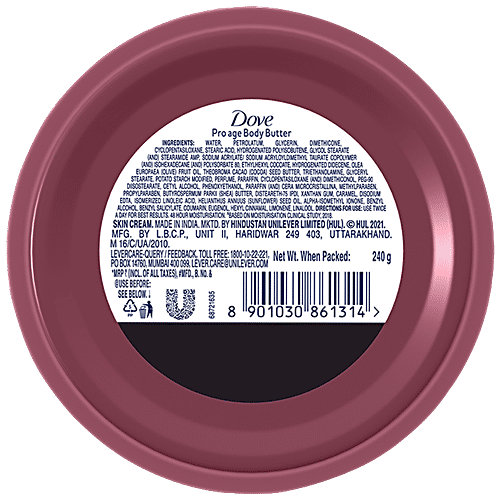 Buy Dove Body Love Pro Age Body Butter For Mature Skin, Paraben Free