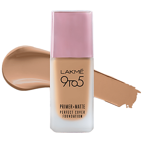 Buy Lakme 9 To 5 Primer+Matte Perfect Cover Foundation Flawless Finish Online at Best Price of