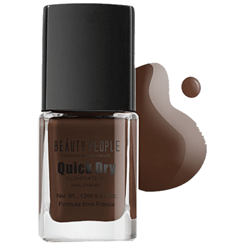 Beauty People Quick Dry Illuminate Me Nail Lacquer/Polish - Chip Resistant, 12 ml  