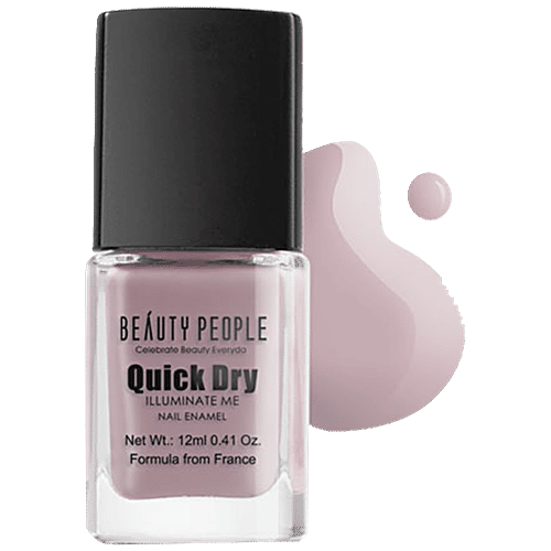 Beauty People Quick Dry Illuminate Me Nail Lacquer/Polish - Chip Resistant, 12 ml  