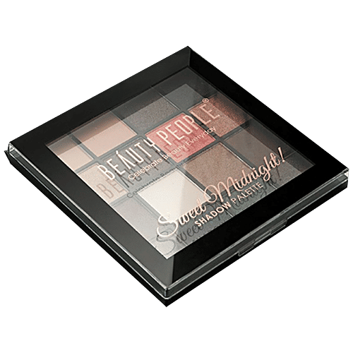 Beauty People Sweet Midnight Eyeshadow Palette - 16 Colors, Long Stay, 18 g  
