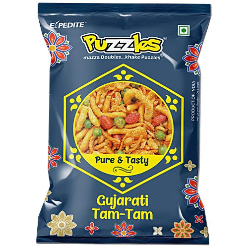 Puzzles  Gujarati Tam - Tam Namkeen, 35 g  