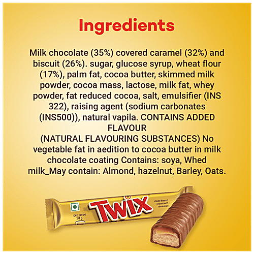 Buy Twix Crunchy Cookie Rich Milk Chocolate Bar With Goodness Of