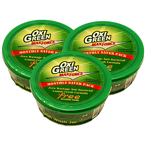 Buy Oxi Green Max Force Dishwashing Tub Removes Grease & Food Odour