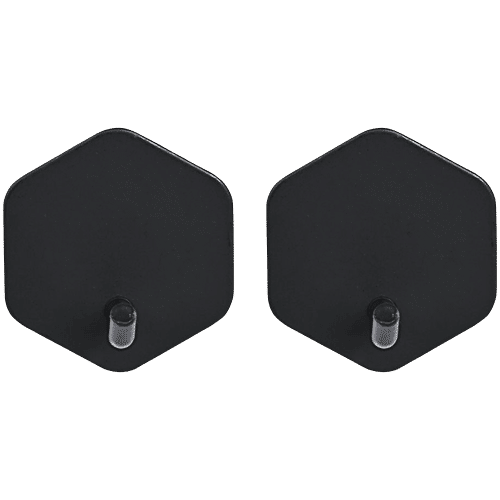 bb home Stainless Steel Spray Hexagon Adhesive Hook Set - Strong Grip, Max. Load 2.0 kg, 2 pcs  