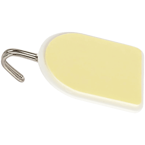 bb home Plastic & Stainless Steel Classic Adhesive Hook Set - Strong Grip, Max. Load 2.0 kg, Medium, 3 pcs  