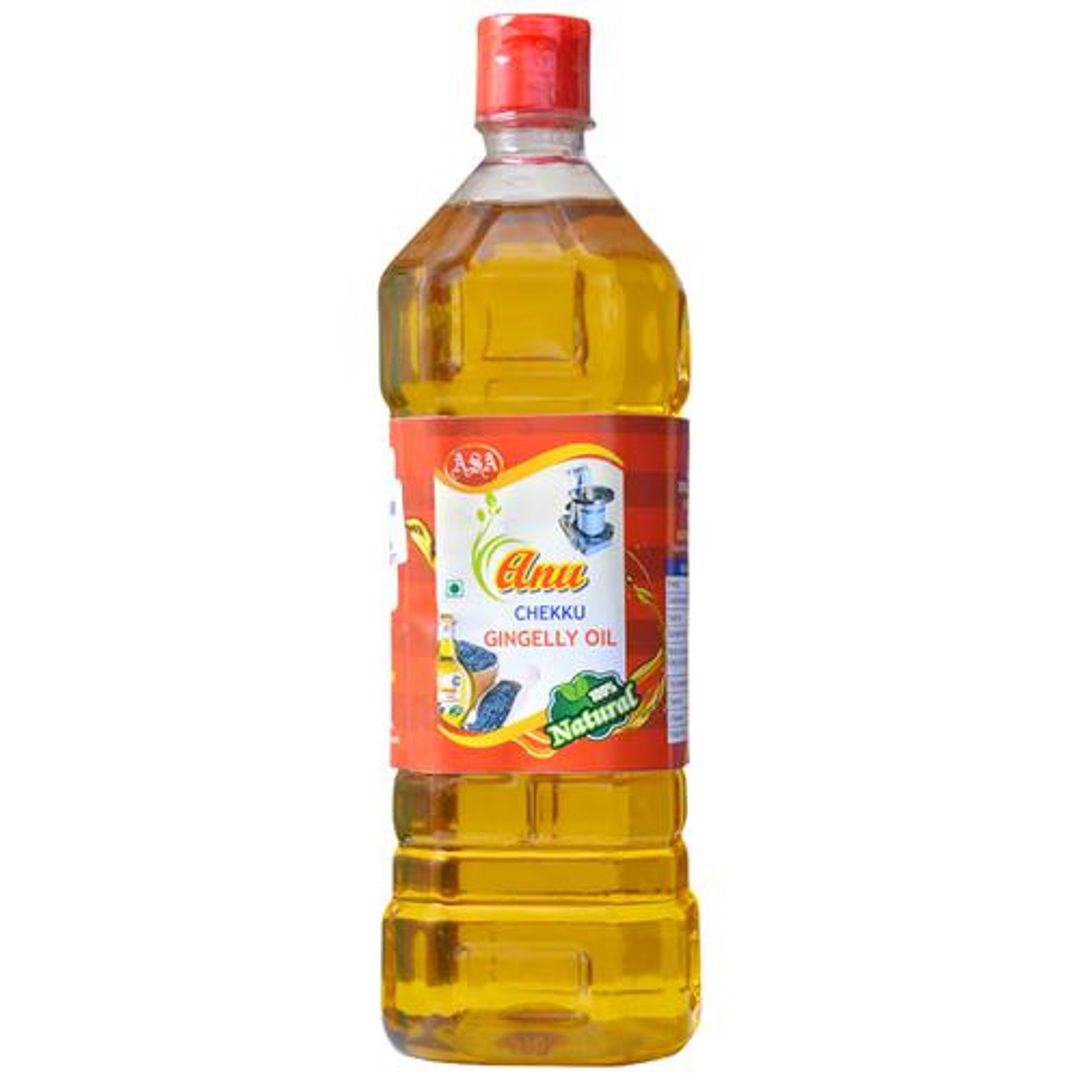 Anu Chekku Gingelly Oil - 100% Natural, Rich In Antioxidants, 1 L 