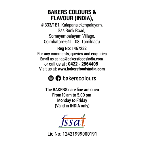 BAKERS Custard Powder - Vanilla Flavour, 100 g Box 