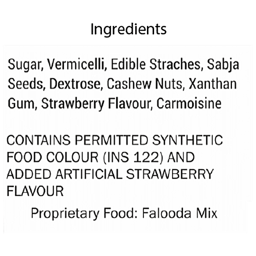 Buy BAKERS Falooda Mix Strawberry Flavour Online at Best Price of Rs