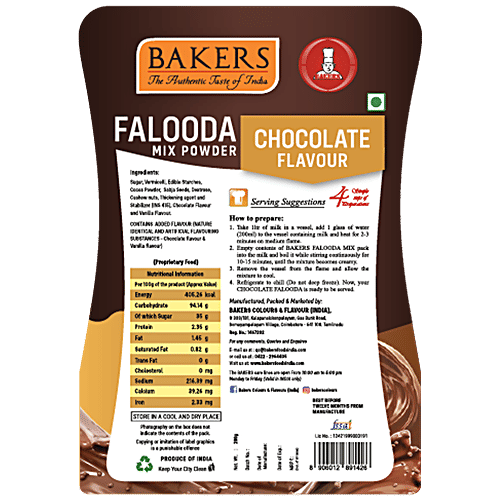 BAKERS Falooda Mix - Chocolate Flavour, 200 g Box