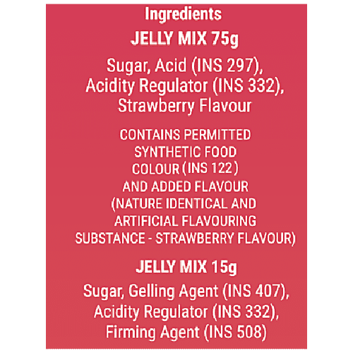 Buy BAKERS Vegetarian Jelly Crystals Strawberry Flavour Online at