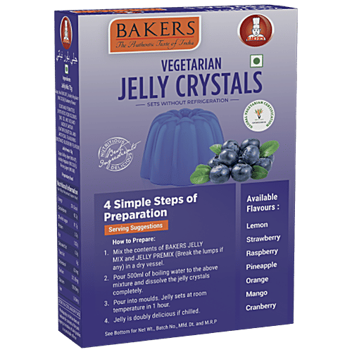 Buy BAKERS Vegetarian Jelly Crystals Blueberry Flavour Online at Best