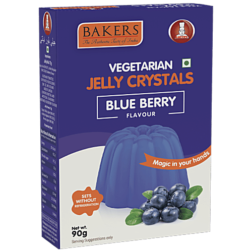 Buy BAKERS Vegetarian Jelly Crystals Blueberry Flavour Online at Best