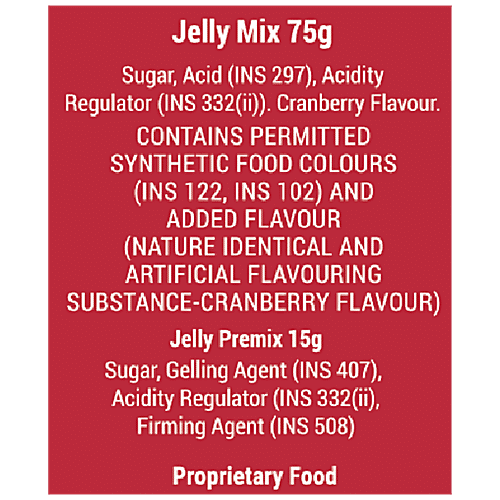 Buy BAKERS Vegetarian Jelly Crystals Cranberry Flavour Online at Best