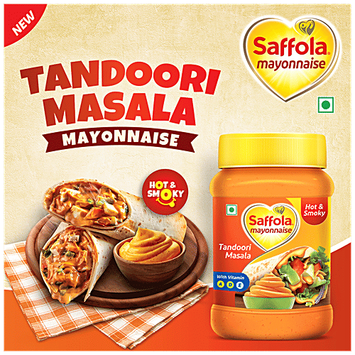 Buy Saffola Mayonnaise Tandoori Masala, Hot & Smoky flavour, Eggless