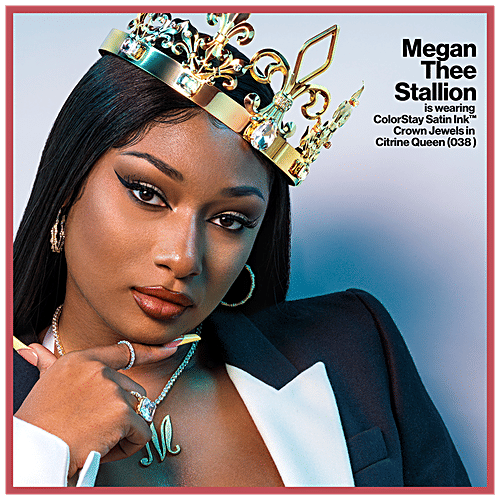 Revlon ColorStay Satin Ink Crown Jewels Liquid Lipstick - Longlasting, Waterproof, Moisturising, 5 ml 037 Majestic Rose