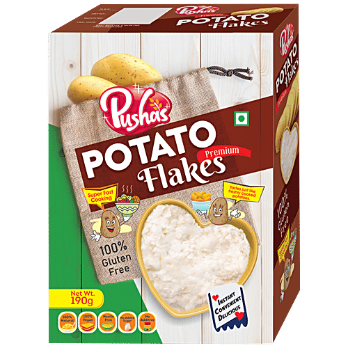 Buy PUSHA'S Potato Flakes Premium, Healthy, Vegan, No Additives, Gluten Free Online at Best