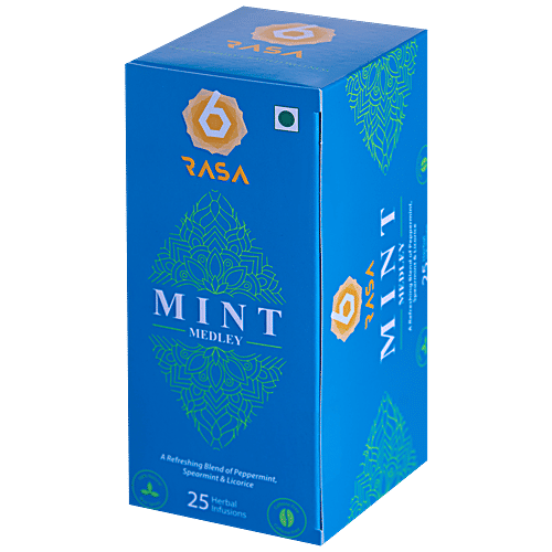 Buy 6rasa Mint Medley Tea Peppermint, Spearmint, Licorice, Cooling, Refreshing, Energizing