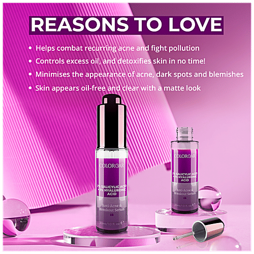 Buy ColorBar Antiacne & Breakout Serum 2 Salicylic Acid + 1