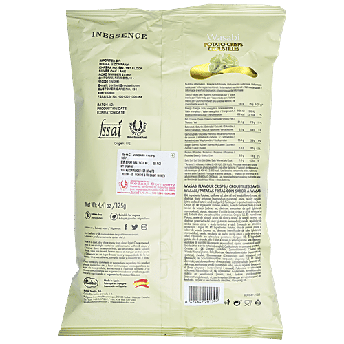Buy Rubio Inessence Potato Chips, Wasabi, Premium Flavour Online at