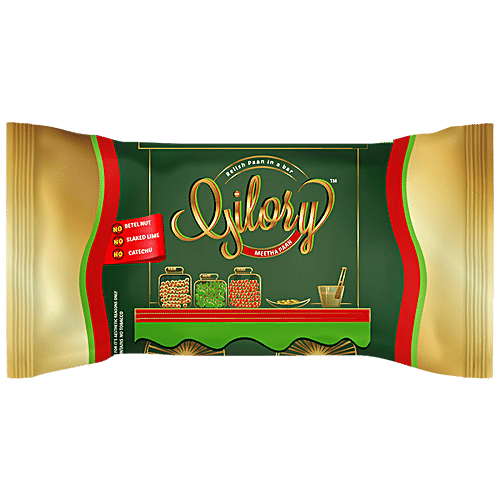 Gilory Meetha Paan Bar - No Supari, Kattha & Chuna, 100 g (10 pcs x 10 g Each) 