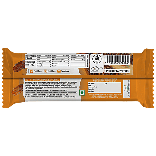 Buy TREKK Cocoa Dates Granola Bar Source Of Dietary Fiber