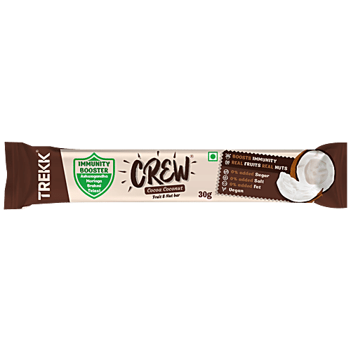 Buy TREKK Crew Fruit & Nut Bar Cocoa Coconut, Vegan, Boosts Immunity