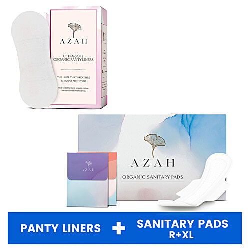 Buy Azah RashFree Sanitary Pads + Ultra Soft Panty Liners Sanitary