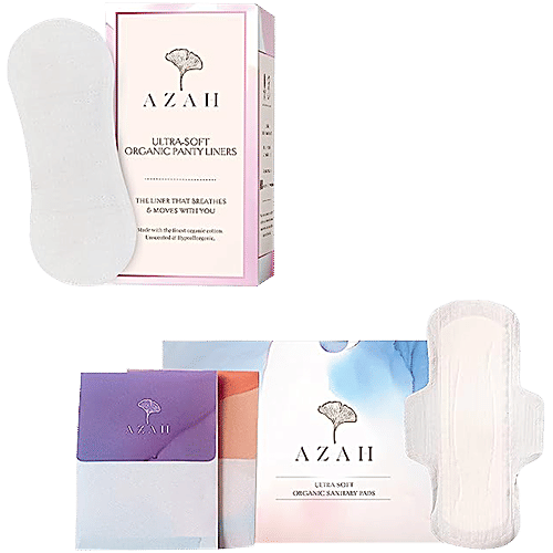 Buy Azah RashFree Sanitary Pads + Ultra Soft Panty Liners Sanitary