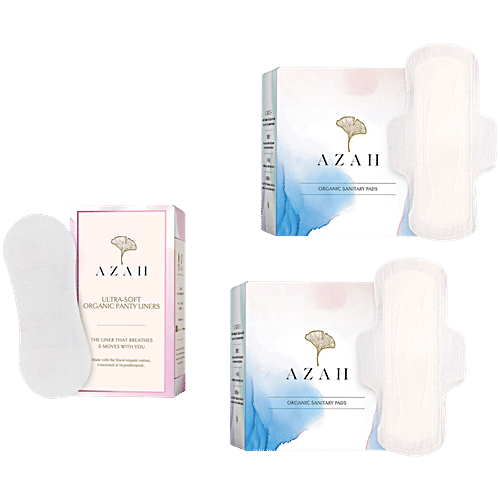 Buy Azah RashFree Sanitary Pads + Ultra Soft Panty Liners Sanitary