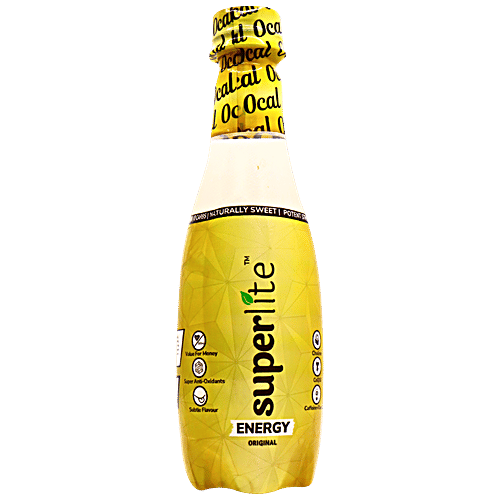 Superlite Sugarfree Original Drink - 0 Sugar & Calories, Strong Energy Blend, 300 ml Bottle 