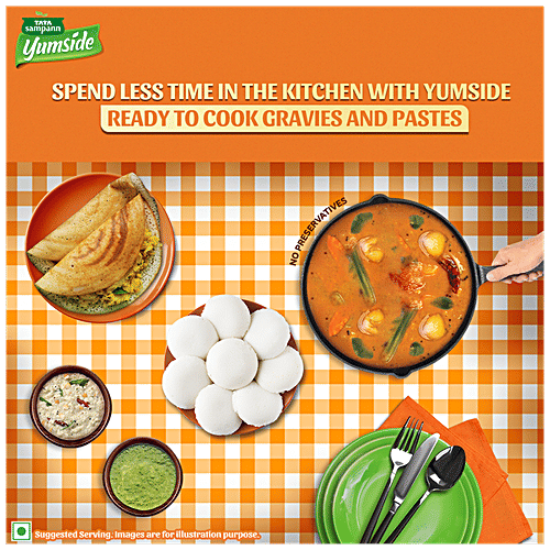 Tata Sampann Yumside Thanjavur Style Sambar Paste - Ready To Cook, Serves 4, 150 g  