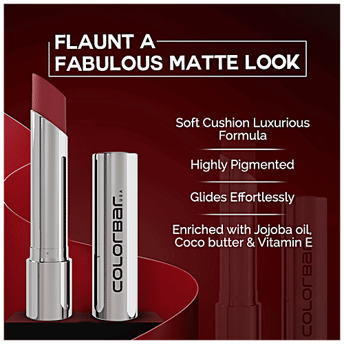 ColorBar Ultra Vogue Matte Lipstick - Highly Pigmented, Lasts Long, 3.7 g Bond - 004 