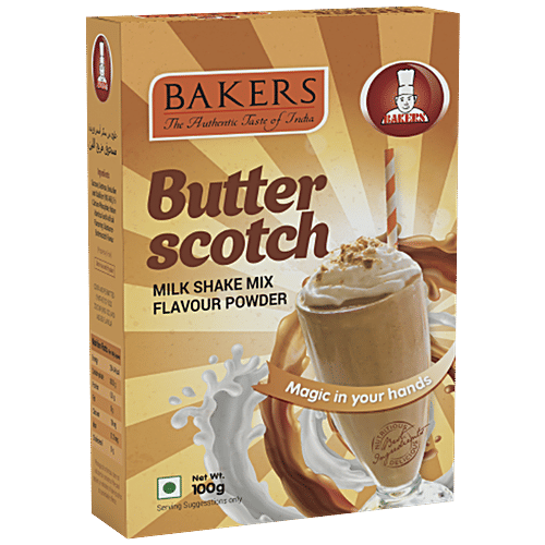 Buy BAKERS Milkshake Mix Flavour Powder Butterscotch, Ready To Use