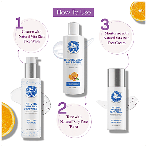 Buy The Moms Co Natural Daily Face Toner AlcoholFree, Tightens Pores, Evens Skin Tone Online