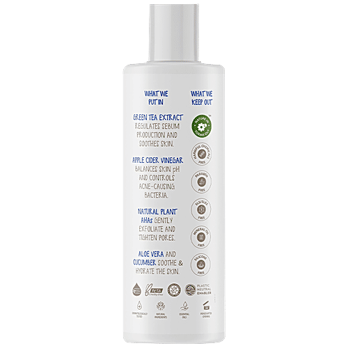 Buy The Moms Co Natural Green Tea Face Toner Balances Oil, Controls