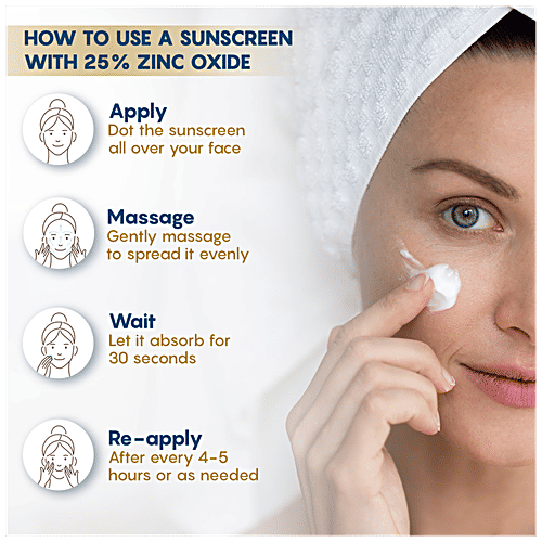 The Moms Co Natural Daily Sunscreen - SPF 45+ PA++++, Light, Non-Sticky, UVA & UVB Protection, 50 g